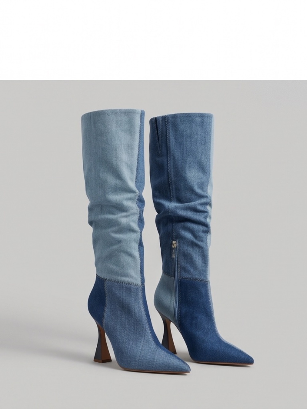 Denim Knee High Boots By Vince Camuto